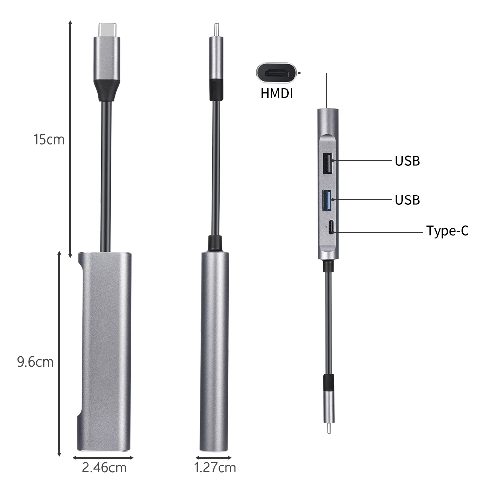 Концентратор USB Type C к HDMI 4K 3 0 2 Thunderbolt Dex адаптер док станция для MacBook pro Samsung S10 S9 huawei