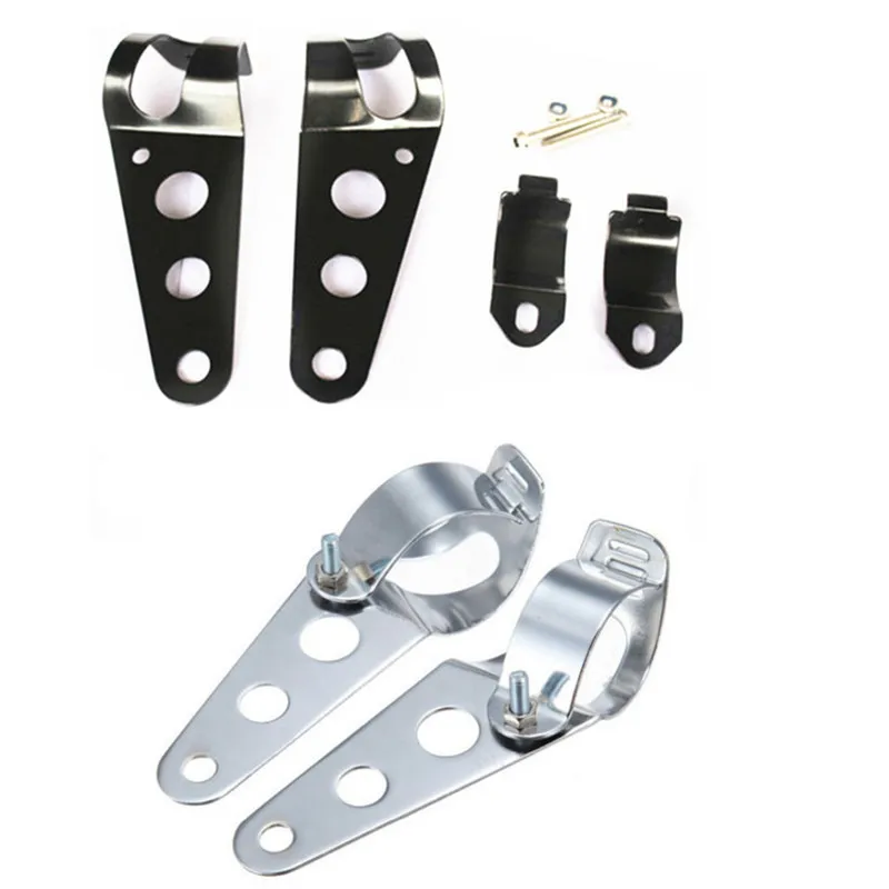 2 шт. универсальные крепежные кронштейны для фар мотоциклов Honda Yamaha Suzuki Kawasaki Harley