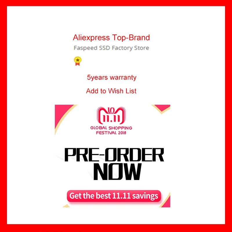 Бренд Aliexpress Faspeed SSD 120 ГБ 60 Гб 30 240 480 2 5 Внутренний твердотельный диск SATA3 256 128 64 180