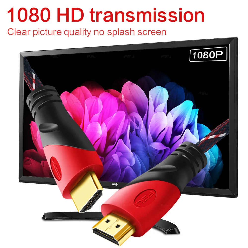 1080P 3D Нейлон HDMI к кабель высокоскоростной адаптер Разъем для переключателя