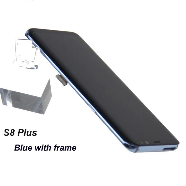 S8 Plus Blue Frame Супер AMOLED ЖК-дисплей для Samsung Galaxy S8 G950 G950F G950FD сенсорный экран дигитайзер замена S8 Plus ЖК-дисплей G955 - Цвет: S8 Plus Blue Frame