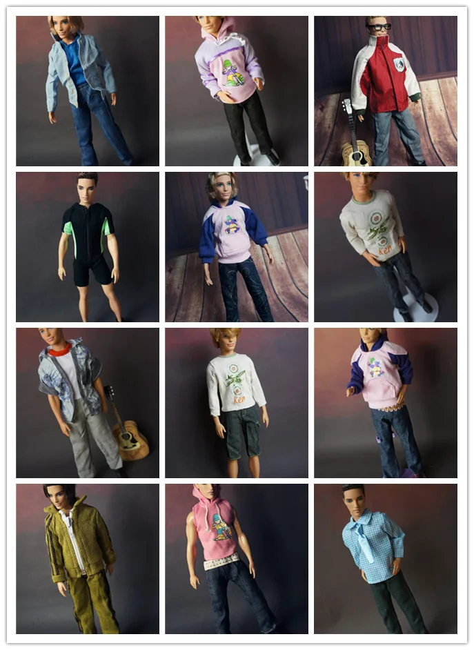 5 комплектов одежды для кукол Барби куклы-бойфренды 1/6 Кен красивые детские