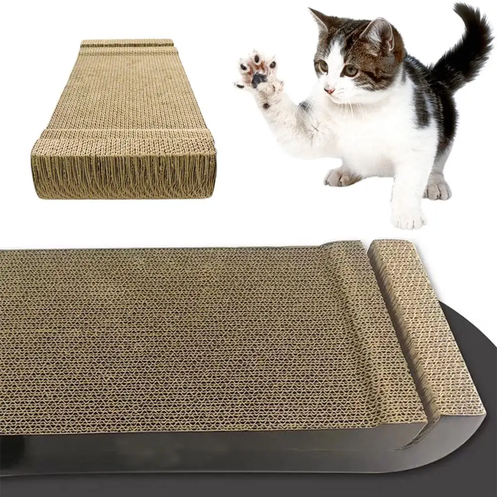 Cat Scratcher Cardboard Durable Scratching Pad With Organic Catnip Cat Scratcher Lounge Cat Training Scratch Grinding Claw Toys