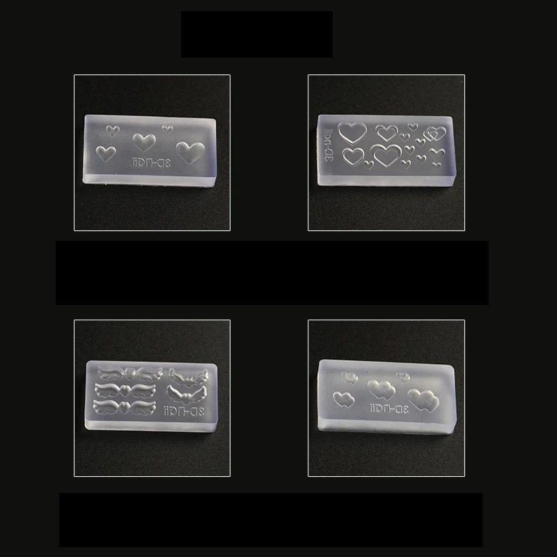 Модные 3D силиконовые формы для штамповки ногтей резьба пластины стемпинга