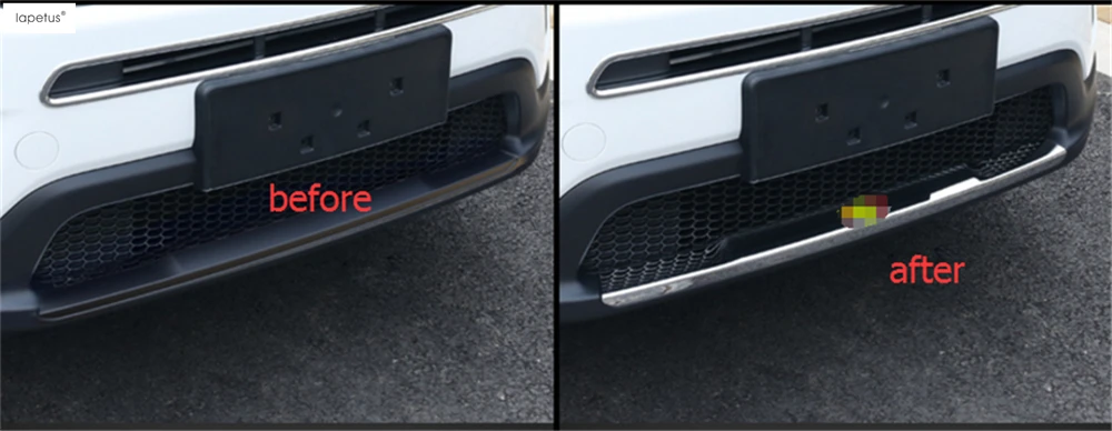 Lapetus аксессуары для Jeep Compass Передняя Нижняя крышка бампера пластина+ Передняя решетка гриль формовочная крышка комплект отделка