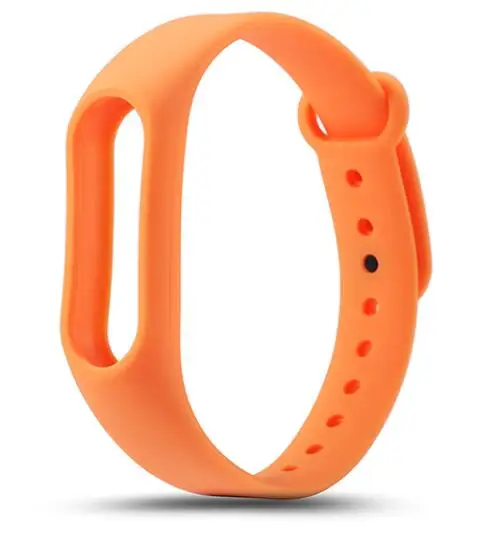 Orange Сменный силиконовый ремешок для Xiaomi mi Band 3 2, браслет для mi Band 3 2 - Цвет ремешка: Orange