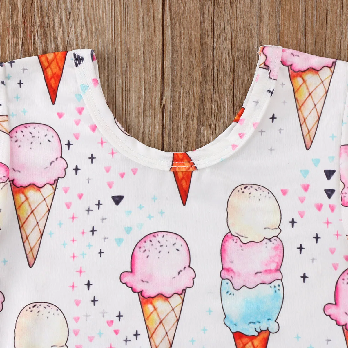 Милый детский летний комбинезон Pudcoco для новорожденных девочек с принтом