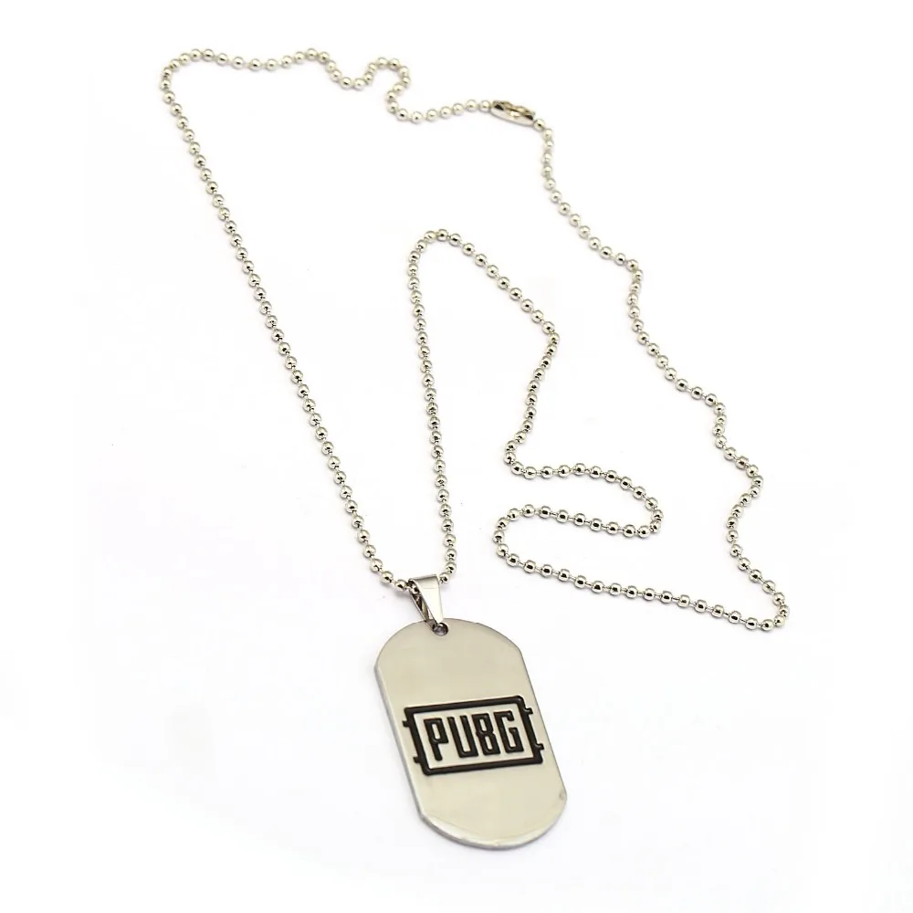 

Fashion Game Playerunknown's Battlegrounds Necklaces for Men Women Link Chain PUBG Winner Necklace Male Dog Tag Jewelry