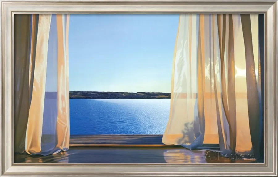 Картина с пейзажем длинный золотой день Алиса Далтон коричневая картина высокое