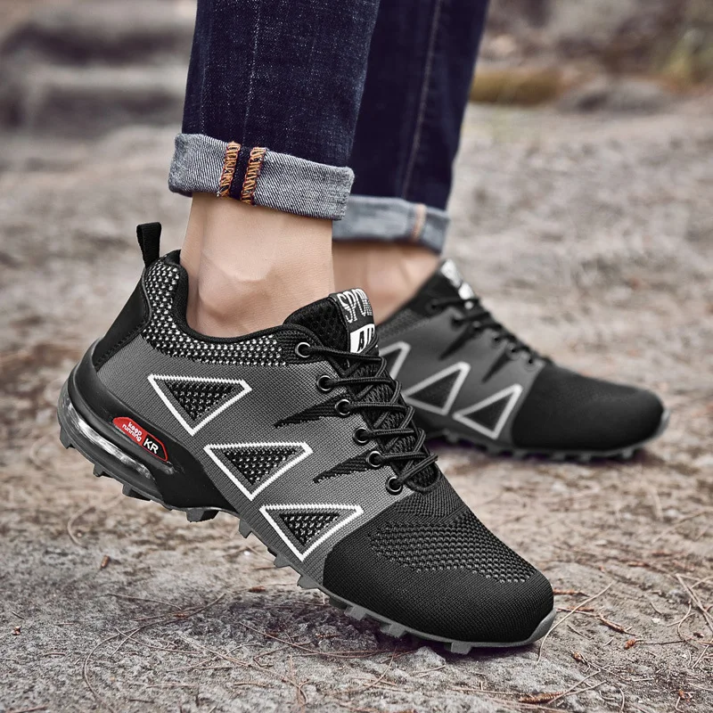 Large size men's shoes 39-47 air cushion outdoor hiking walking casual running | Обувь