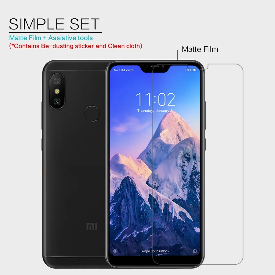 Redmi 6 Pro защита экрана NILLKIN Супер прозрачная и матовая много для xiaomi mi a2 lite 5 84 дюймов|Защитные стёкла плёнки
