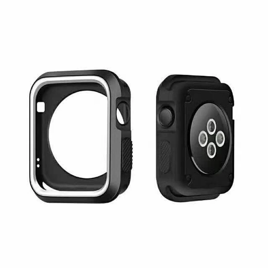 Силиконовый чехол для Apple Watch 42 мм 38 спортивный ремешок полностью резиновый