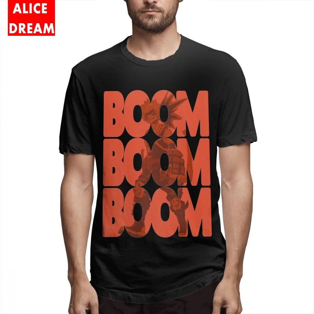 All might футболка для мужчин Boom Bakugou кацуки Дешевые тройник органический хлопок BONADIAO