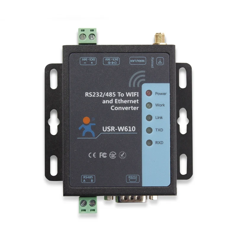 Serial к Wi-Fi и Ethernet конвертер USR-W610 прозрачную передачу между RS232/RS485 Wi-Fi/Ethernet. - купить