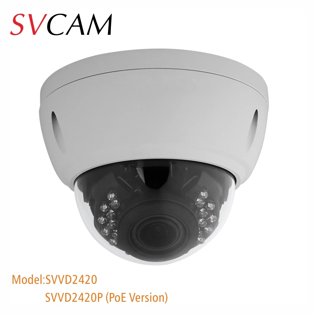 Vvd2420v Антивандальная купольная умная ip камера Onvif HD1080P 2 8 12 мм варифокальный