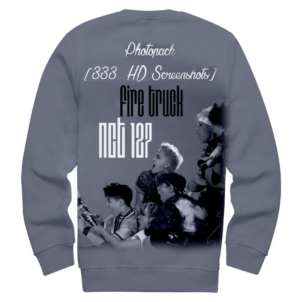 

3D NCT 127 Round Collar Sweatshirts Harajuku Autumn/winter Outwear New Album Cool Casual College Style Sweatshirts