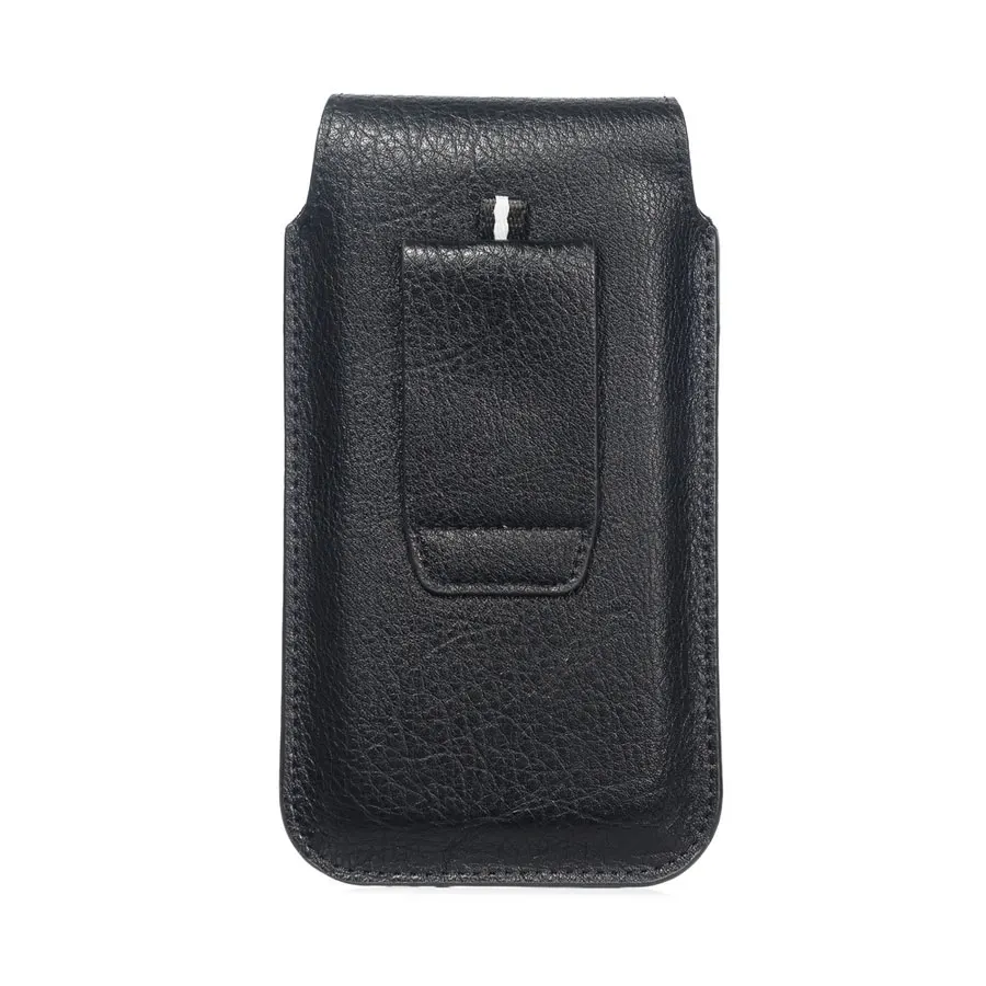 CHEZVOUS Flip Leather Phone Case For Smart Cell Phones 4.7-6.5inch Belt Clip Holster Pouch Ultra-thin Waist Bag Outdoor Climbing