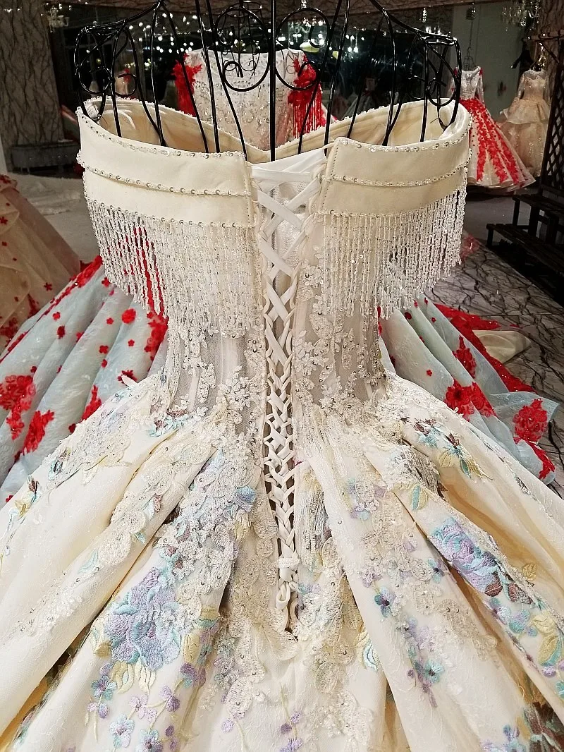 2018 Свадебные платья настоящая работа изображения Роскошные свадебные горный