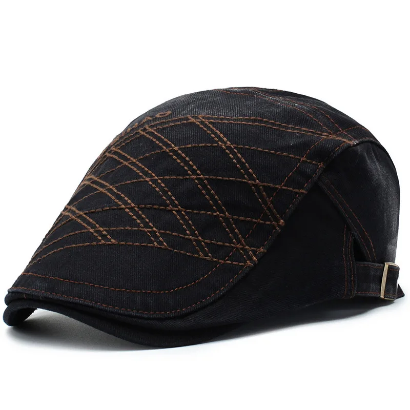 Fashion Spring Summer Jeans Hats for Men Women High Quality Casual Unisex Denim Beret Caps OutDoors Flat Sun Cap for Cowboy