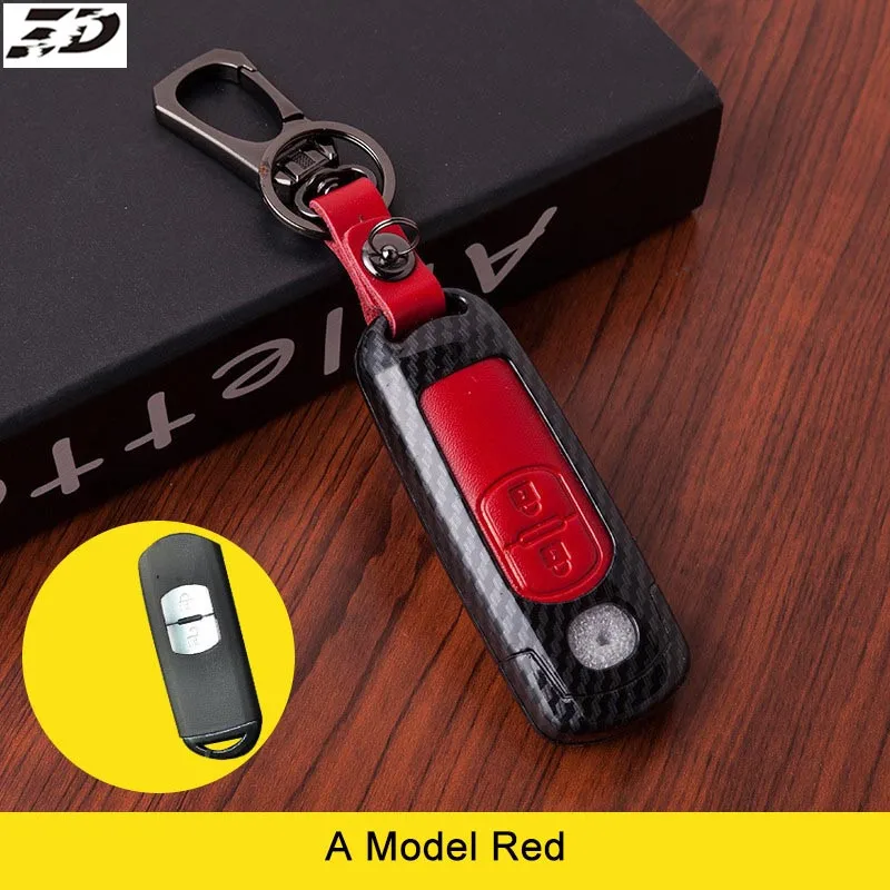 

Чехол для автомобильного ключа из натуральной кожи, чехол для автомобильного ключа для Mazda 2 3 5 6 CX5 CX7 CX9 Atenza Axela Family, аксессуары для ключей