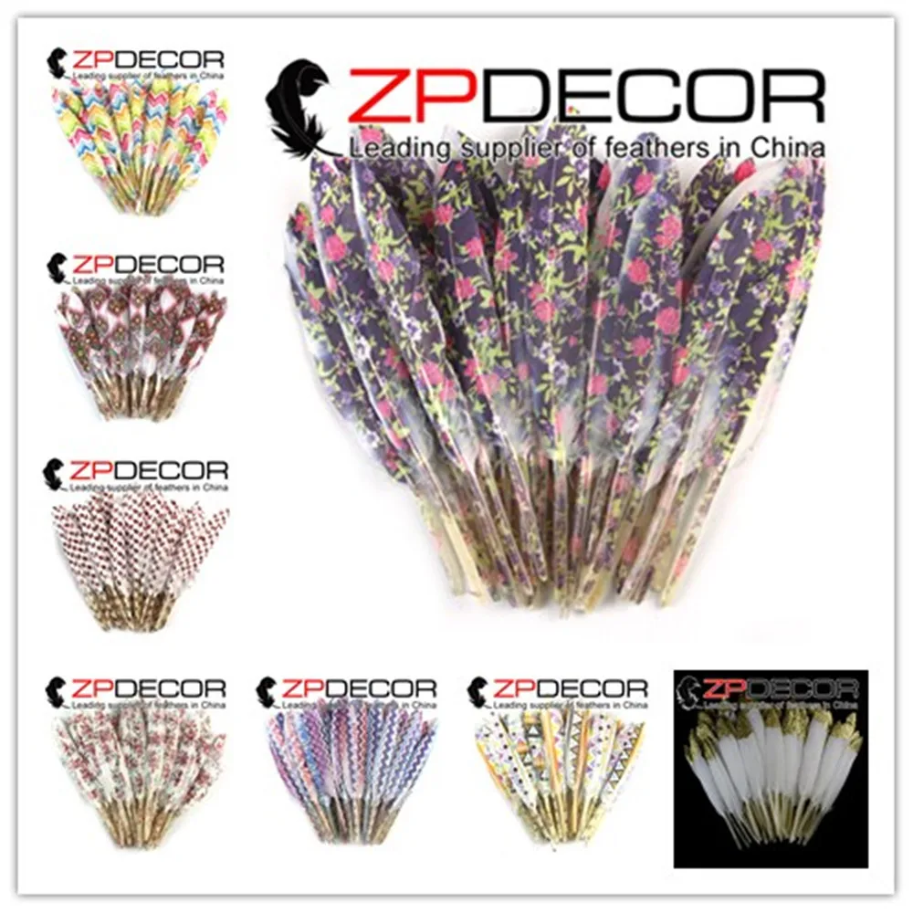 

ZPDECOR Duck Feather Factorey 1000 PCS Wholesale Retail Packaging Premium Quality Colorful Dyed Duck Cochettes Loose Feathers