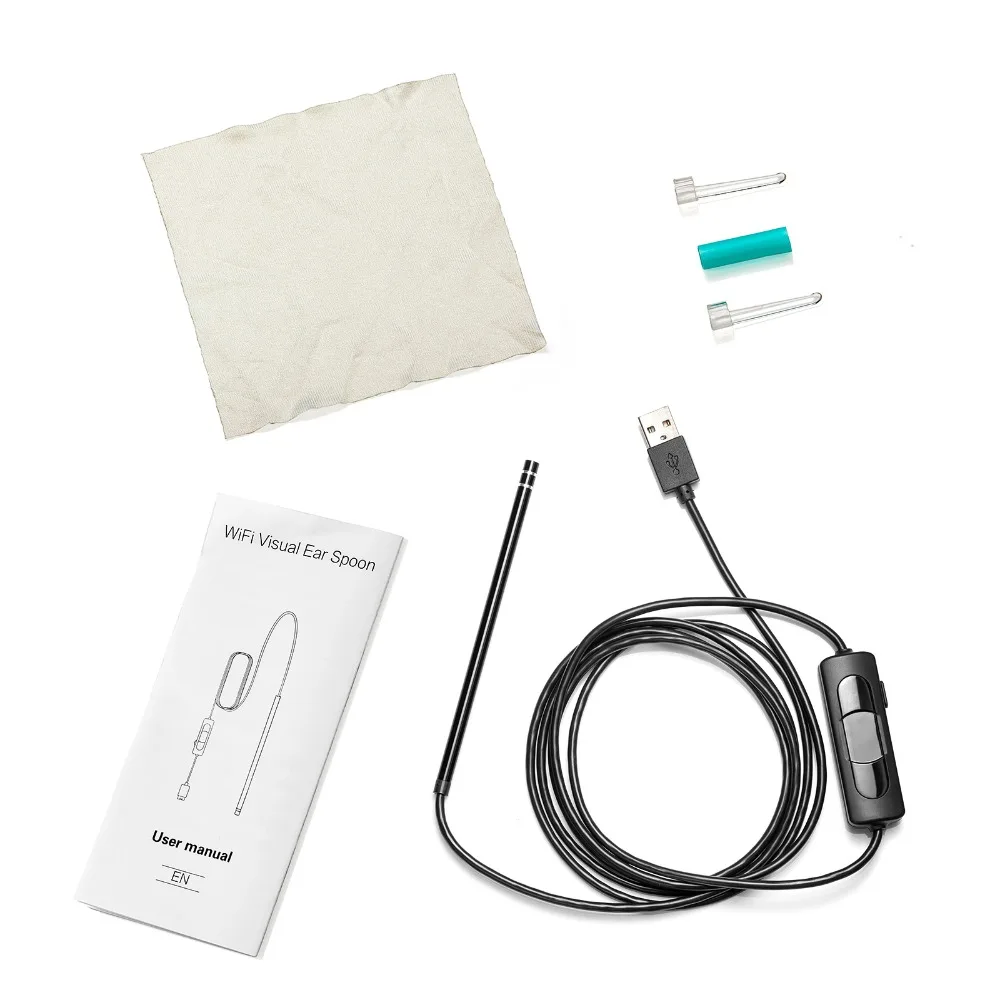 Инструмент для чистки ушей USB зарядка 1080P приложение WiFi Ушная ложка отоскоп эндоскоп камера ушной очиститель ушной серы с мини-камерой