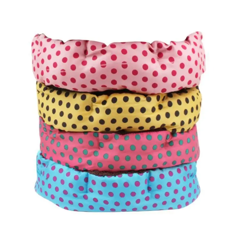Pet Bed For Dogs Cat Soft Cotton Dog Puppy Cats House Plush Cozy Nest Mat Pad Dot Print Accessories | Дом и сад