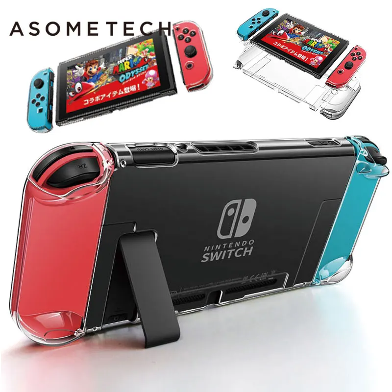 Чехол для Nintendo Switch Жесткий съемный прозрачный защитный чехол s консоли NS NX