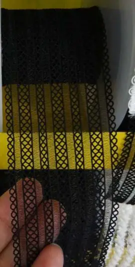 Thin Black color 5 см ширина сетки лямки эластичные кружева из ткани с резинкой для нижнего белья gallus - Цвет: Thin Black color