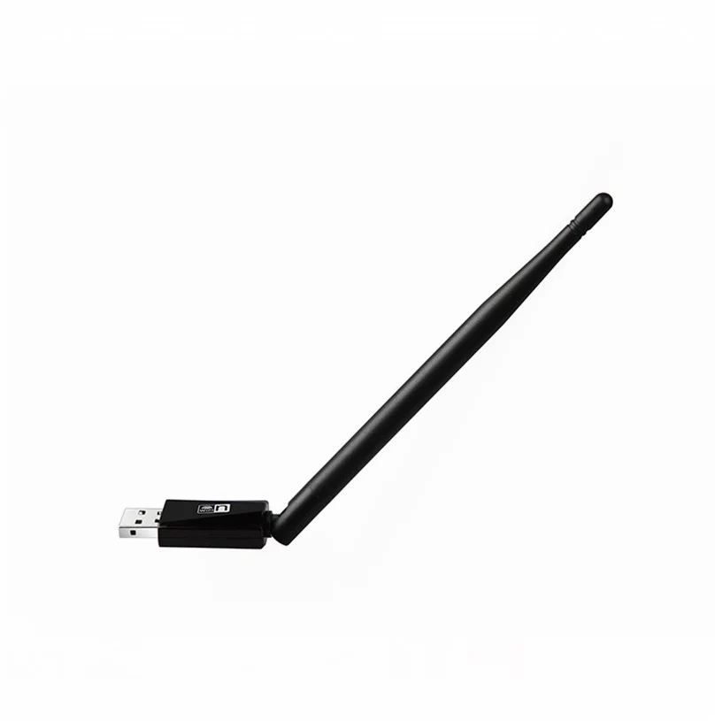 100 шт./лот 150 Мбит/с беспроводной Mini-USB WiFi адаптер сетевой адаптер беспроводной локальной сети 5DB антенна для WindowsXP/7 8 10/Vista/Linux