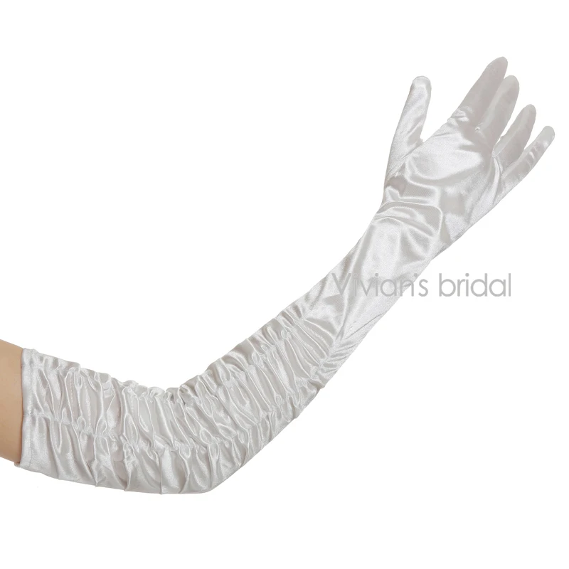 Vivian's Bridal элегантные Лидер продаж три цвета длина до локтя хлопковые свадебные