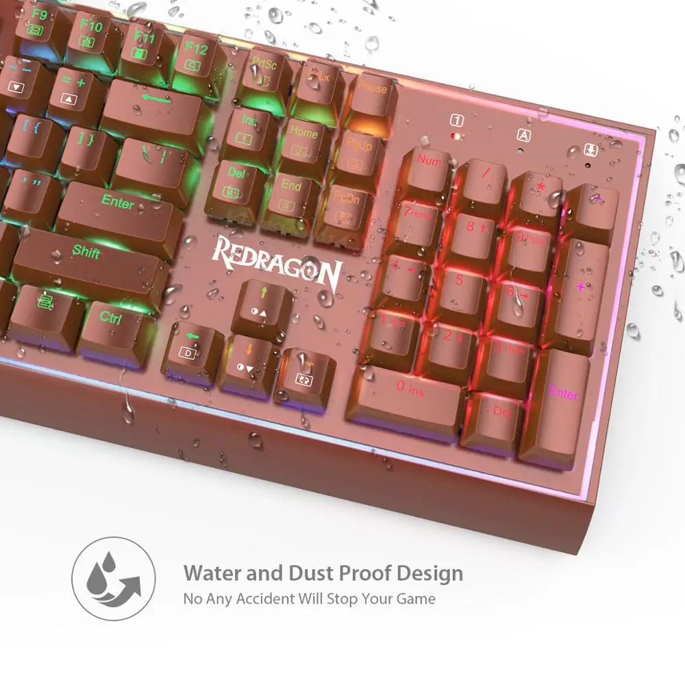Redragon K571 SIVA Механическая игровая клавиатура Professional 104 стандартные клавиши RGB