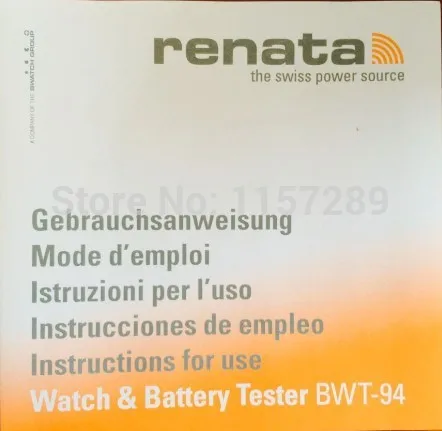 Рената BWT-94 часы тестер батареи и кварцевый механизм детектор