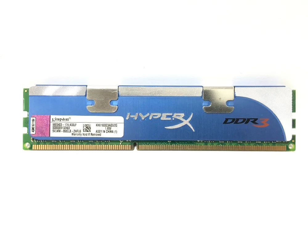 Б/у Kingsto HyperX настольная память 2 ГБ DDR3 1600 МГц модуль 2X2gb = 4 Гб 4x2 8 ОЗУ ECC 12800