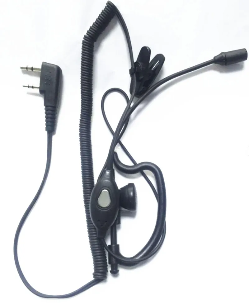 OPPXUN 2 Pin гарнитура наушники с микрофоном PTT для Kenwood радио Baofeng Портативный UV 5R UV5R BF