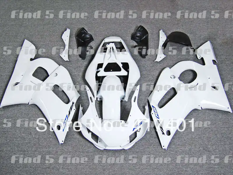 

white black fairings for YAMAHA YZFR6 98-02 YZF R6 1998-2002 98 99 00 01 02 YZF-R6 1998 1999 2000 2001 2002 fairing kit