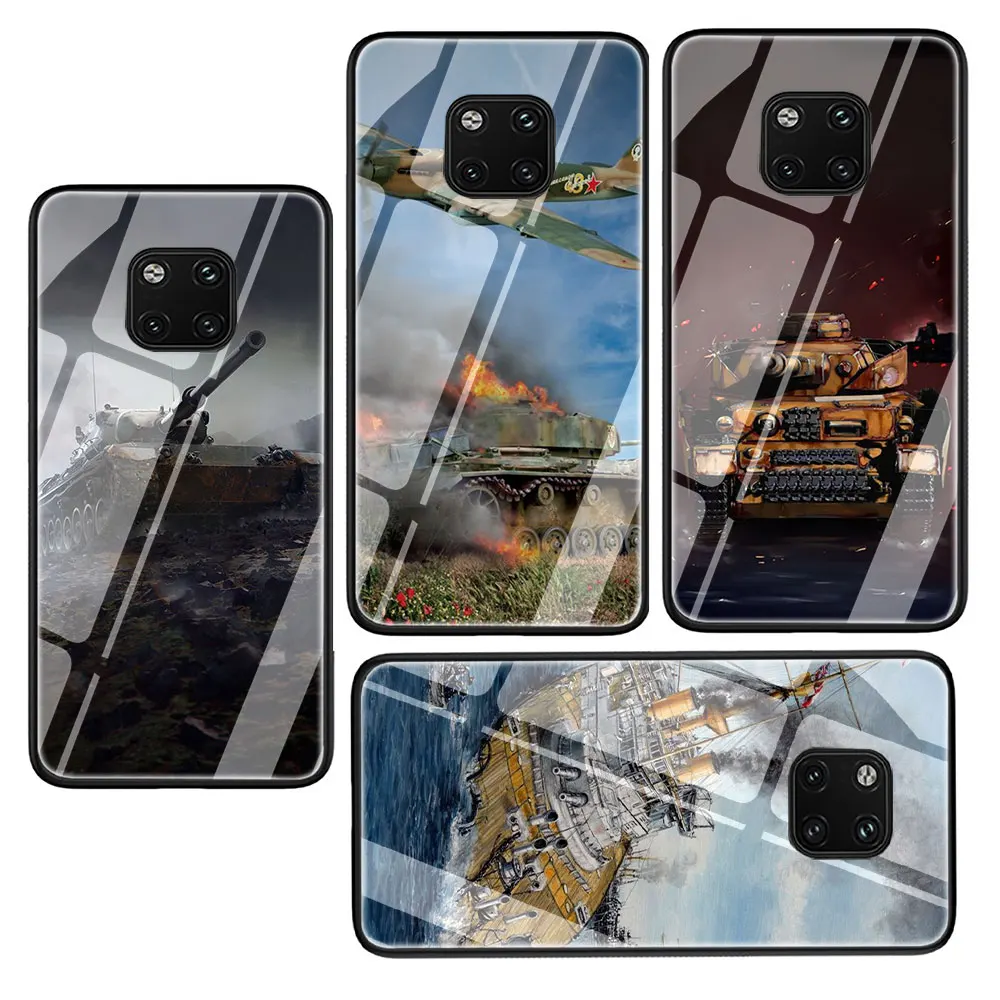 Чехол для телефона из закаленного стекла высокого качества Huawei Mate P 10 20 30 Lite Pro Y9