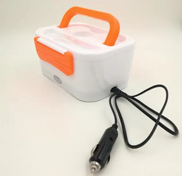 orange 12v Ланч-бокс контейнеры с отделениями 12 В Электрический Портативный Ланч-бокс с подогревом для взрослых Ланчбокс набор посуды - Цвет: orange 12v
