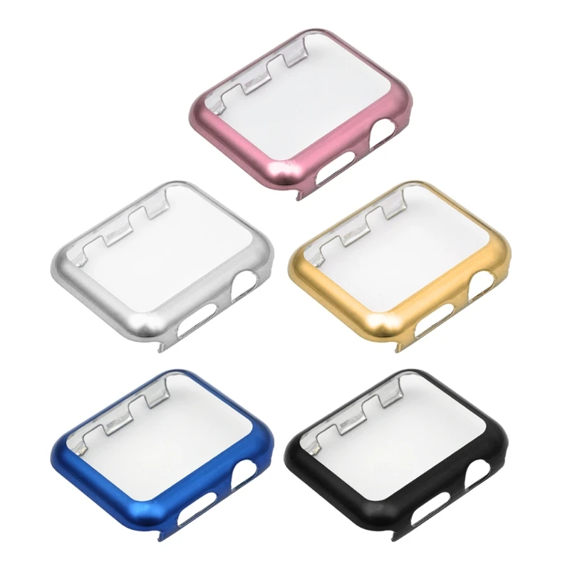 1pc 38mm Ultra-Thin Full Screen Protector Cover PC Case For Apple Watch