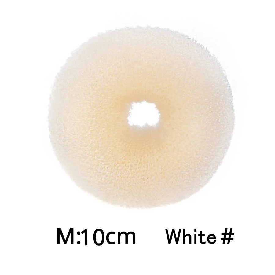 M White Leeons S/M/L машина для изготовления булочек для волос, аксессуары для волос, инструменты для укладки, сделай сам, волшебная булочка, французский инструмент для волос, 3 цвета - Цвет: M White