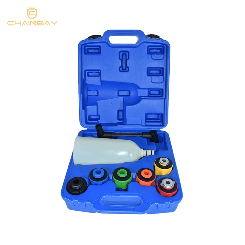 

Car Topping Up Engine Oil Funnel Set 8PCS Universal Spillproof Oil Filter Tool Kit Filling System Auto Repair Plastic Filler