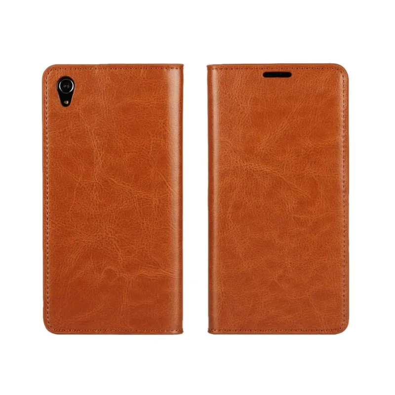 OEEKOI Crazy Horse кожаный бумажник флип чехол для sony Xperia XA3 Ultra/XA3/XA2 Plus/XZ3/Z5/Z5 Premium/Z5 Compact/XZS/XZ2