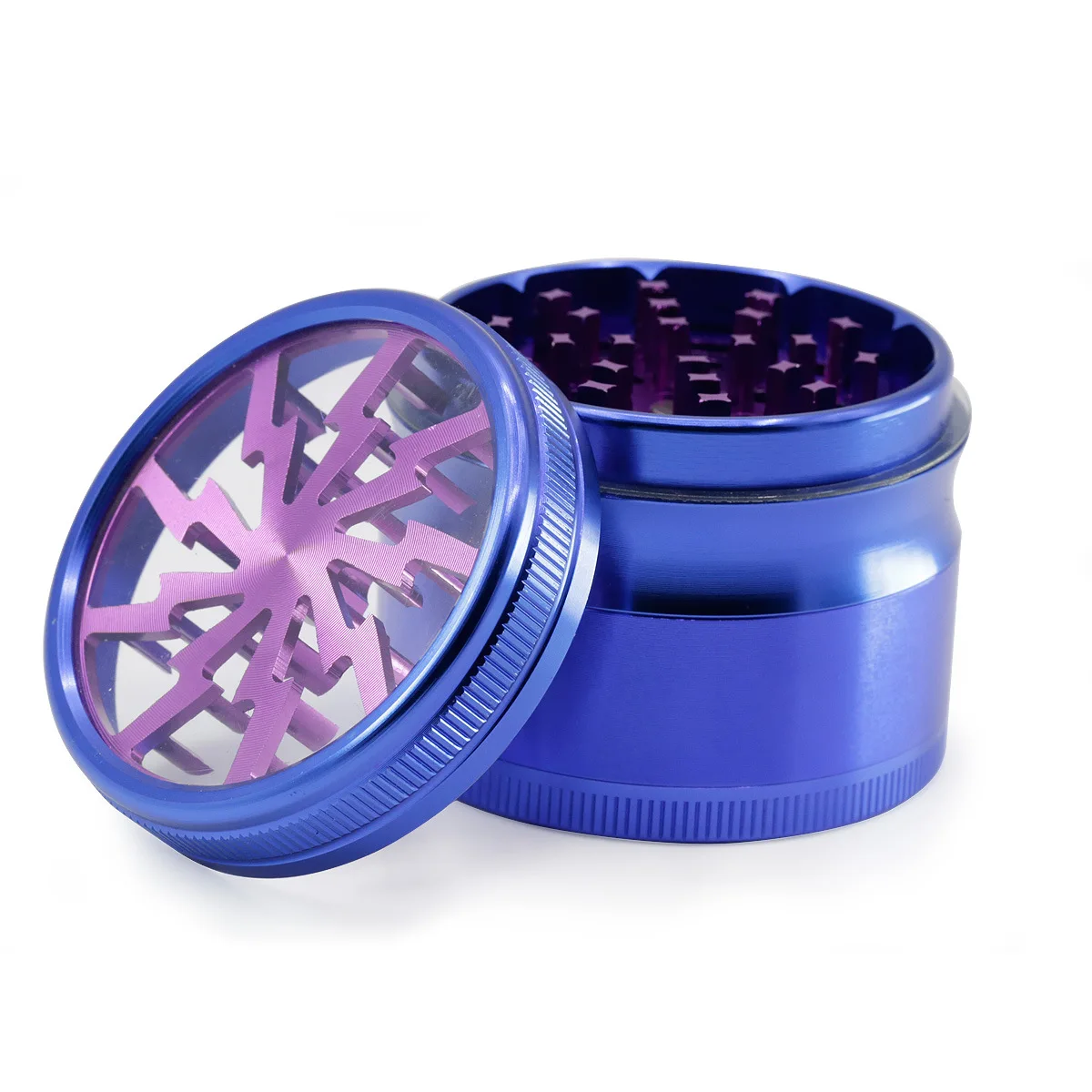 Новый ЧПУ Lightning дым Grinder с четыре слоя смешанный Цветной алюминиевый сплав|Трубки
