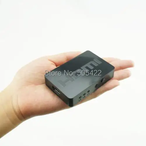 200 шт./лот Новый 3x1 мини HDMI сплиттер 3 порта концентратор автоматический