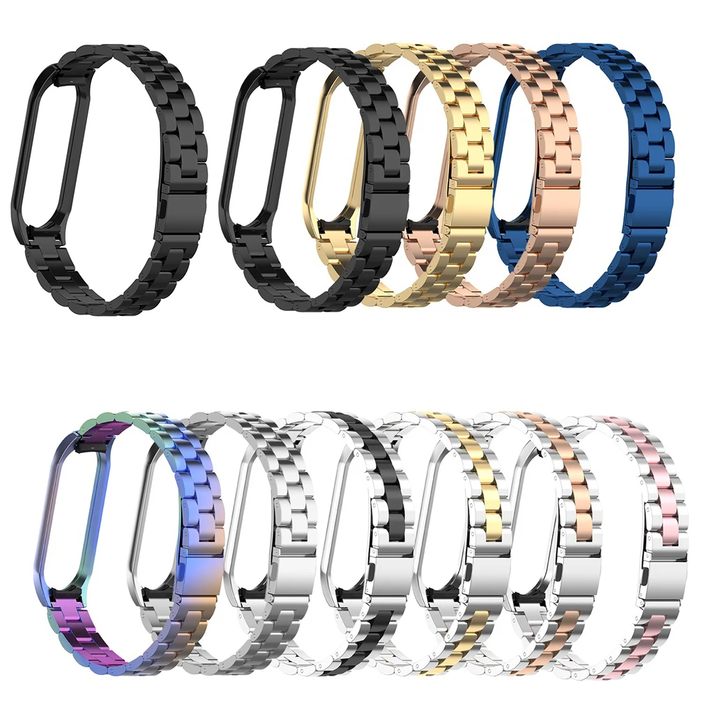 Ремешок mi Band 3 для Xiaomi mi Band 3 браслет из нержавеющей стали металлический ремешок на запястье ремешок mi band 3 ремешок Xio mi Band 3 браслет# P30