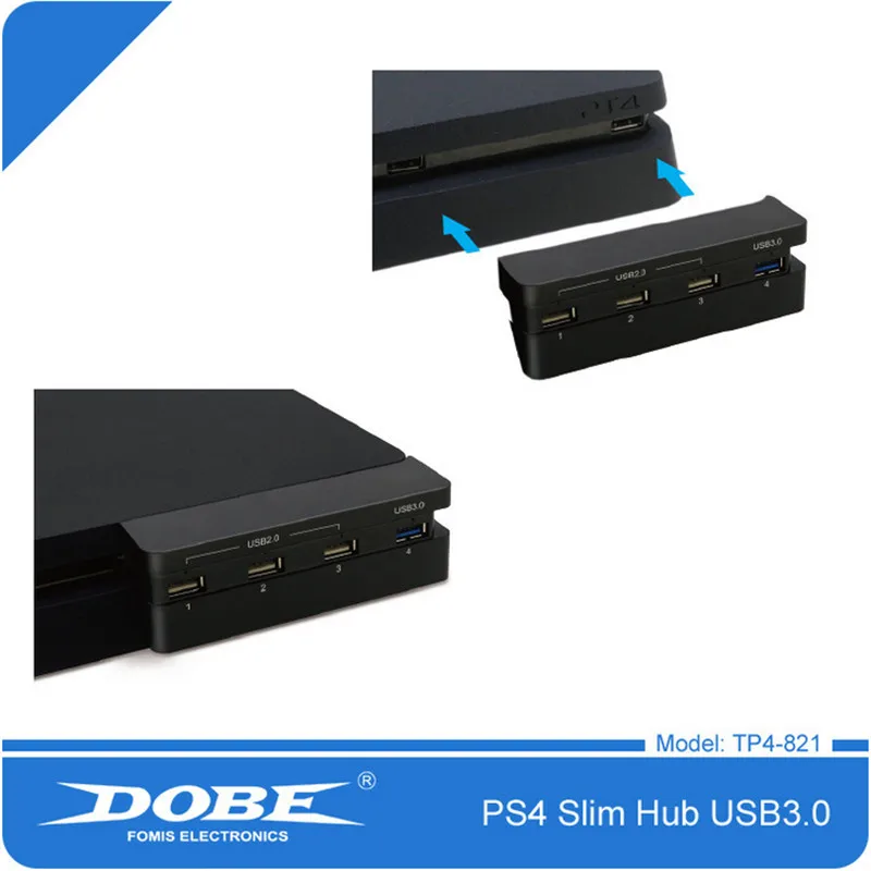 PS4 Slim аксессуары Play Station 4 консоли USB HUB 3 0 High Скорость & 2 Порты и разъёмы Продлить