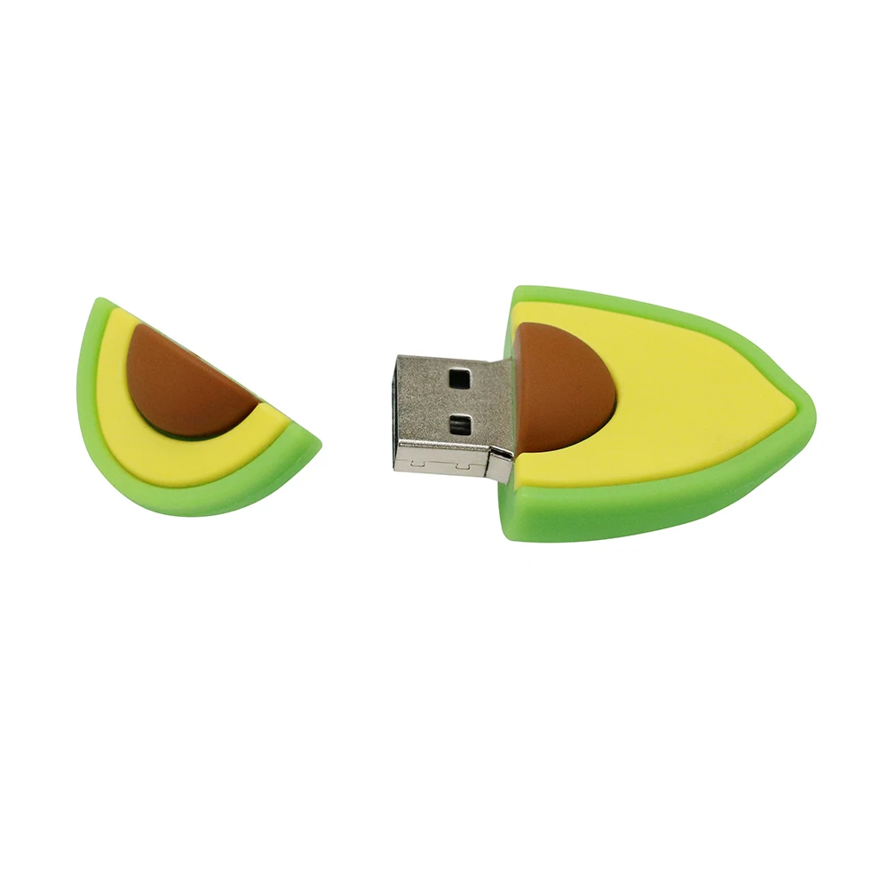 Милый флеш-накопитель с рисунком авокадо, груша, фрукты, USB флеш-накопитель, 4 ГБ, 8 ГБ, 16 ГБ, 32 ГБ, 64 ГБ, USB2.0 флеш-карта, флешка, u-диск, подарки