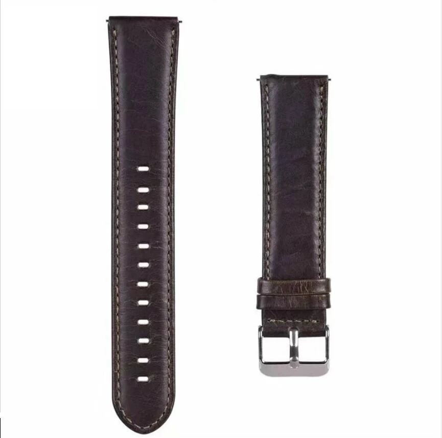 Кожаный ремешок для samsung Galaxy watch 42 46 band active gear sport S2 S3 Neo Live Ticwatch E 1 2 pro zenwatch 1 2 браслет