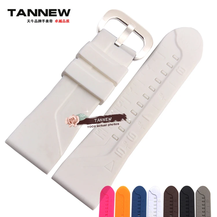 28 мм силиконовый резиновый ремешок для часов мягкий и удобный водонепроницаемый