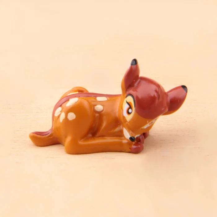 Мини 2 шт. олень фигурки мультфильм рисунок куклы и игрушки смолы ремесла модель